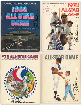1968-1992 Rod Carew Signed All-Star Game Collection of (20) - JSA Auction Letter